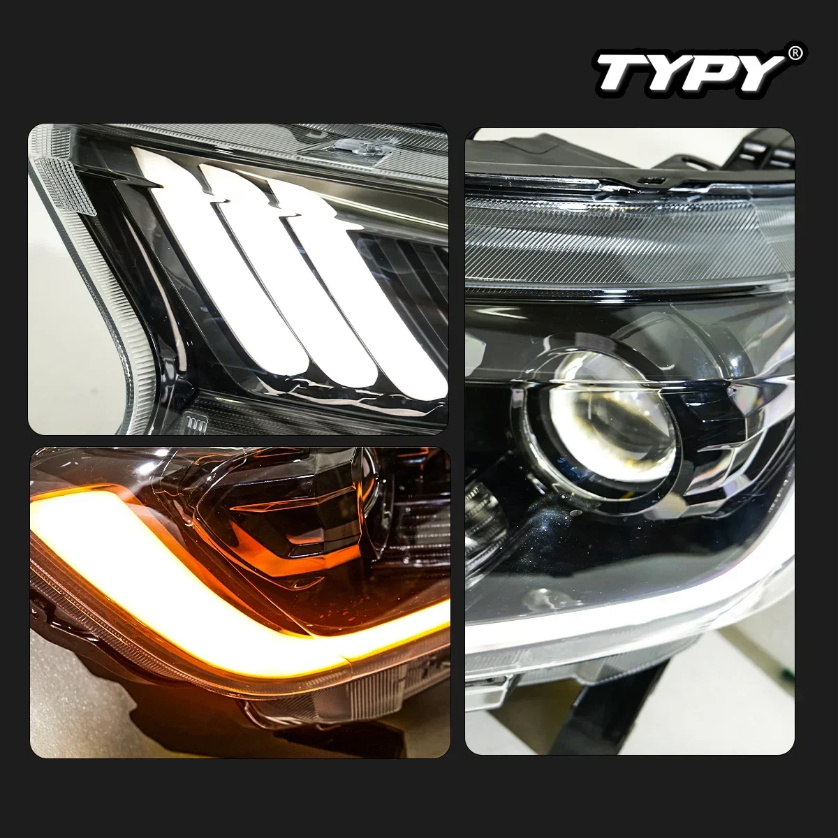 TYPY новая светодиодная фара, обновленная, модифицированная для Ford Ranger, фара 2015-2021, динамический сигнал, автоаксессуары
TYPY новая светодиодная фара, обновленная, модифицированная для Ford Ranger, фара 2015-2021, динамический сигнал, автоаксессуары