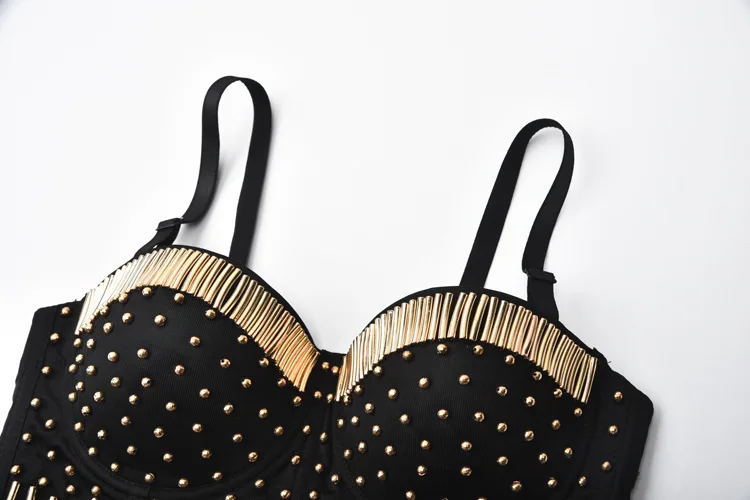 Rock Punk Hot Lingerie Party Clubwear Sexy Women Black Adjusted-straps Push Up Bra Silver Corset Golden Gothic Bustier Shaper
Rock Punk Hot Lingerie Party Clubwear Sexy Women Black Adjusted-straps Push Up Bra Silver Corset Golden Gothic Bustier Shaper