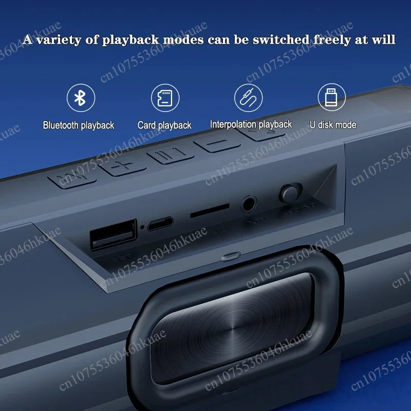 Waterproof Outdoor Portable Speaker 60W Heavy Bass Dual Horn RGB Color Light Stereo Audio Device
Waterproof Outdoor Portable Speaker 60W Heavy Bass Dual Horn RGB Color Light Stereo Audio Device
