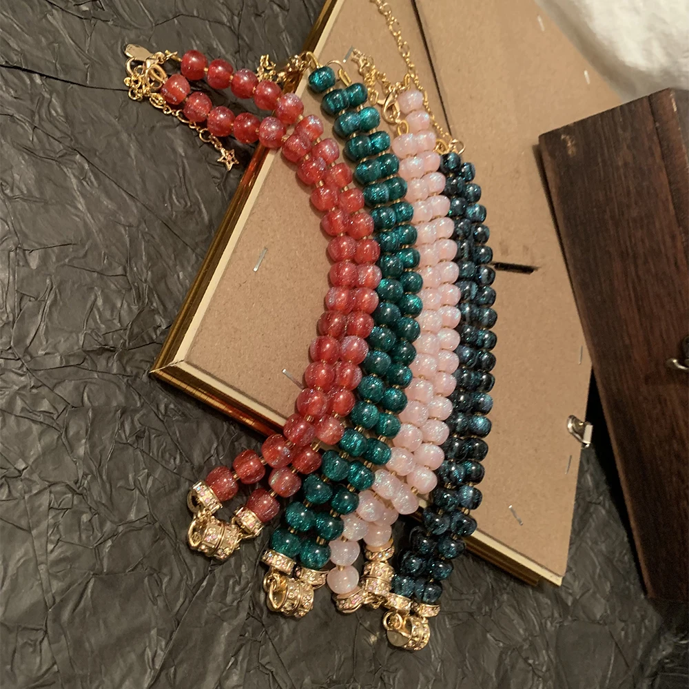 Trendy Vintage Crystal Flowing Sand Light Color Magnetic buckle necklace for women's girl gift Party Jewelry accessory
Trendy Vintage Crystal Flowing Sand Light Color Magnetic buckle necklace for women's girl gift Party Jewelry accessory