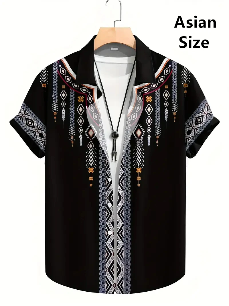 Men's Casual Social Hawaiian Oversized Short Sleeve Man Shirt Elegant Vintage Harajuku Summer Fashion Designer Clothing Top
Men's Casual Social Hawaiian Oversized Short Sleeve Man Shirt Elegant Vintage Harajuku Summer Fashion Designer Clothing Top