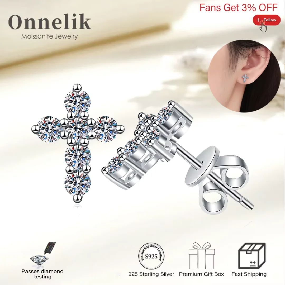 Onnelik D Цвет Все 2 мм Муассанит Бриллиантовые серьги-крестики для женщин 100% стерлинговое серебро S925 Свадебная вечеринка Ювелирные изделия Подарки
Onnelik D Цвет Все 2 мм Муассанит Бриллиантовые серьги-крестики для женщин 100% стерлинговое серебро S925 Свадебная вечеринка Ювелирные изделия Подарки