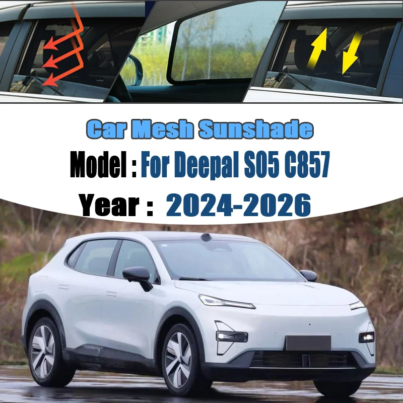 Car Mesh Shade For Deepal S05 C857 2024-2026 Window Sunshades Sunscreen Privacy Curtains Sun Visors Mosquitos Auto Accessories
Car Mesh Shade For Deepal S05 C857 2024-2026 Window Sunshades Sunscreen Privacy Curtains Sun Visors Mosquitos Auto Accessories