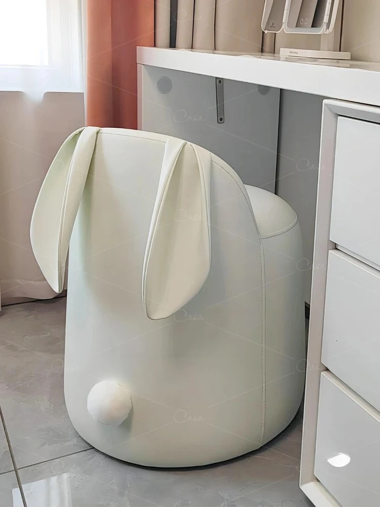 Rabbit bedroom dressing cartoon creative girl children's room stool cute Internet celebrity rabbit ear makeup stool
Rabbit bedroom dressing cartoon creative girl children's room stool cute Internet celebrity rabbit ear makeup stool