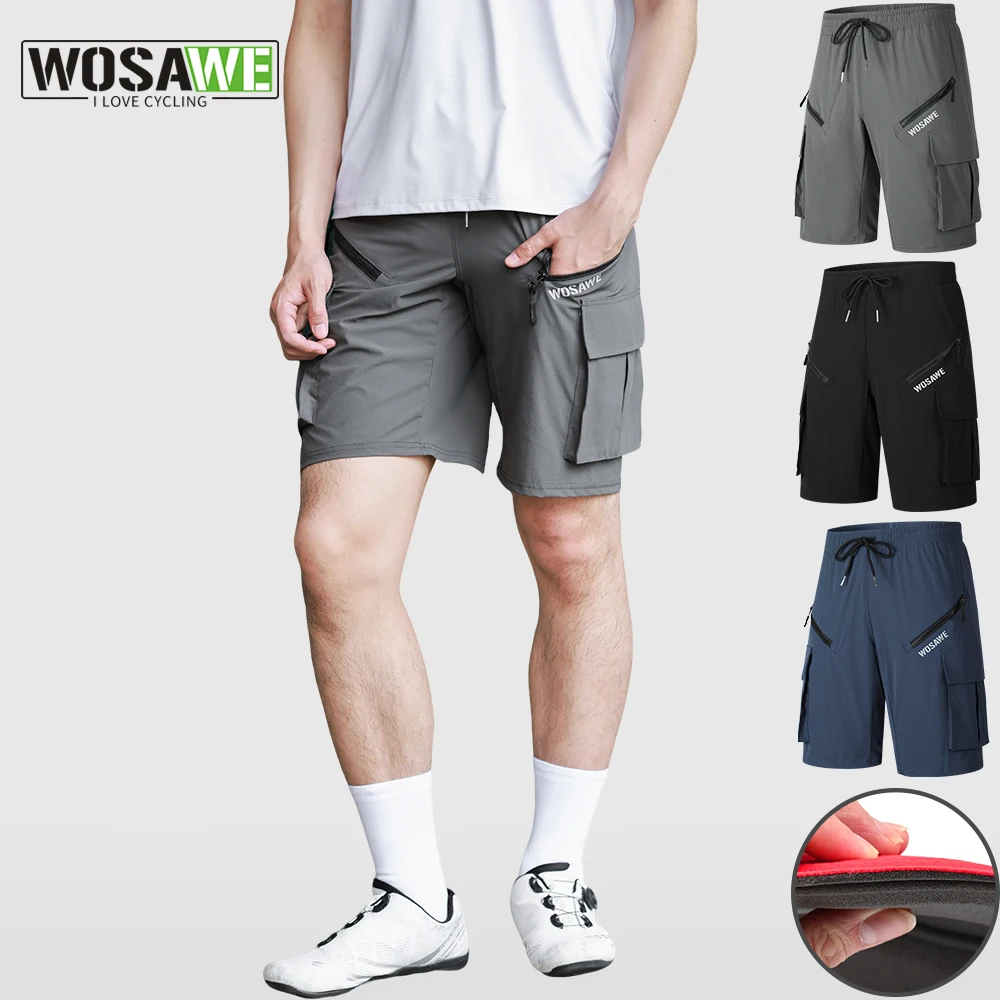 WOSAWE Summer Cycling Shorts Multi-Pockets Mountain Bike Shorts Bicycle Padded Shorts Shockproof MTB Bike Shorts Man Shorts
WOSAWE Summer Cycling Shorts Multi-Pockets Mountain Bike Shorts Bicycle Padded Shorts Shockproof MTB Bike Shorts Man Shorts