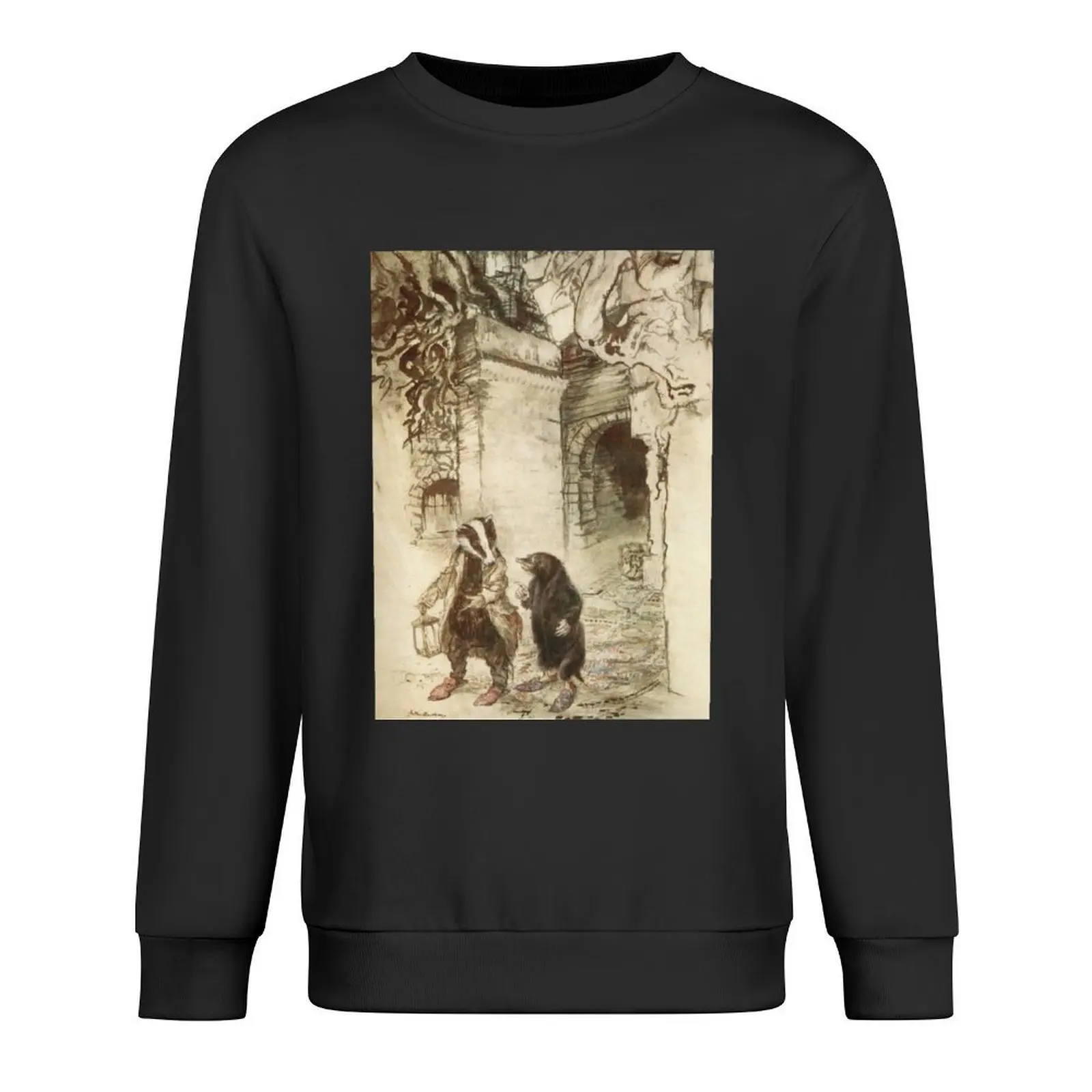 Badger and Mole Wind in the Willows illustration - Arthur Rackham Pullover mens clothes men's sweat-shirt new sweatshirt
Badger and Mole Wind in the Willows illustration - Arthur Rackham Pullover mens clothes men's sweat-shirt new sweatshirt