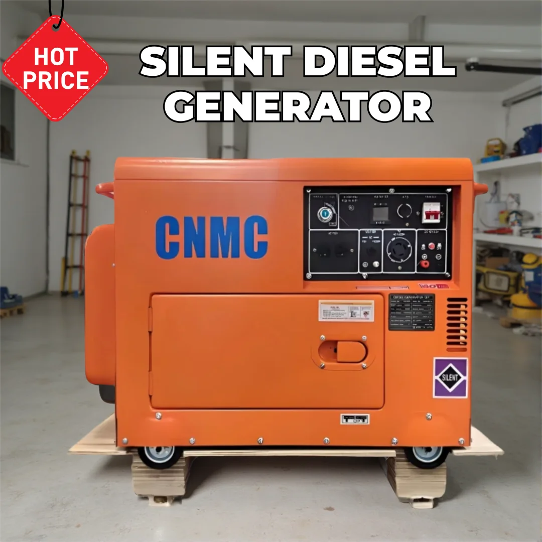 CNMC 3KW 5KW 7KW 8KW 10KW Silent Diesel Generators 50HZ 60HZ generator diesel with Wheel ATS generators for home electricity
CNMC 3KW 5KW 7KW 8KW 10KW Silent Diesel Generators 50HZ 60HZ generator diesel with Wheel ATS generators for home electricity