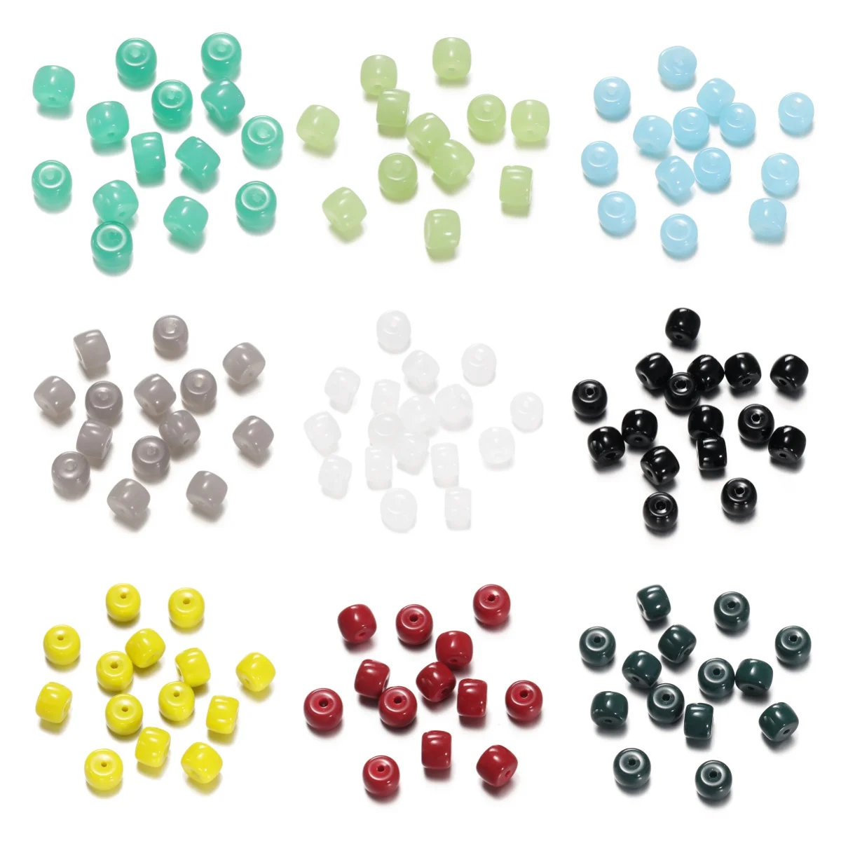 1 Strand 6x8.5mm Glass Cylinder Beads Smooth Loose Beads for DIY Minimalist Bracelet & Modern Earring Craft Projects
1 Strand 6x8.5mm Glass Cylinder Beads Smooth Loose Beads for DIY Minimalist Bracelet & Modern Earring Craft Projects