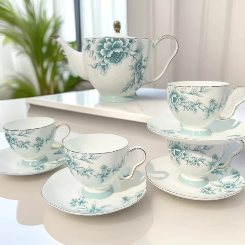 PYH bone coffee set blue and white phoenix dance afternoon tea set high value afternoon tea coffee cup saucer
PYH bone coffee set blue and white phoenix dance afternoon tea set high value afternoon tea coffee cup saucer