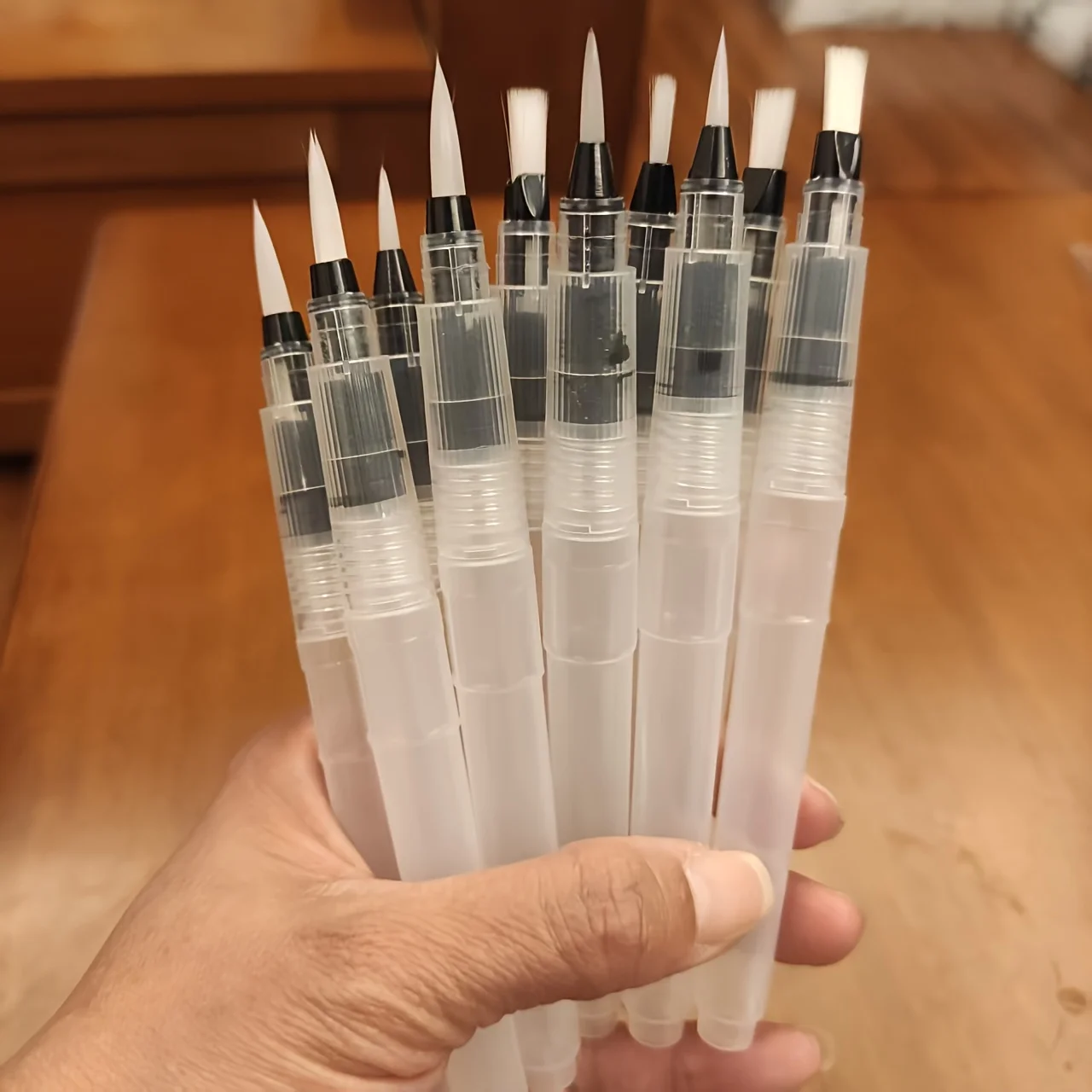 Набор из 6 акварельных ручек с мягкой щетиной — универсальные кисти для творчества и рукоделия для рисования, рисования, каллиграфии — прочный пластик, плавный поток
Набор из 6 акварельных ручек с мягкой щетиной — универсальные кисти для творчества и рукоделия для рисования, рисования, каллиграфии — прочный пластик, плавный поток