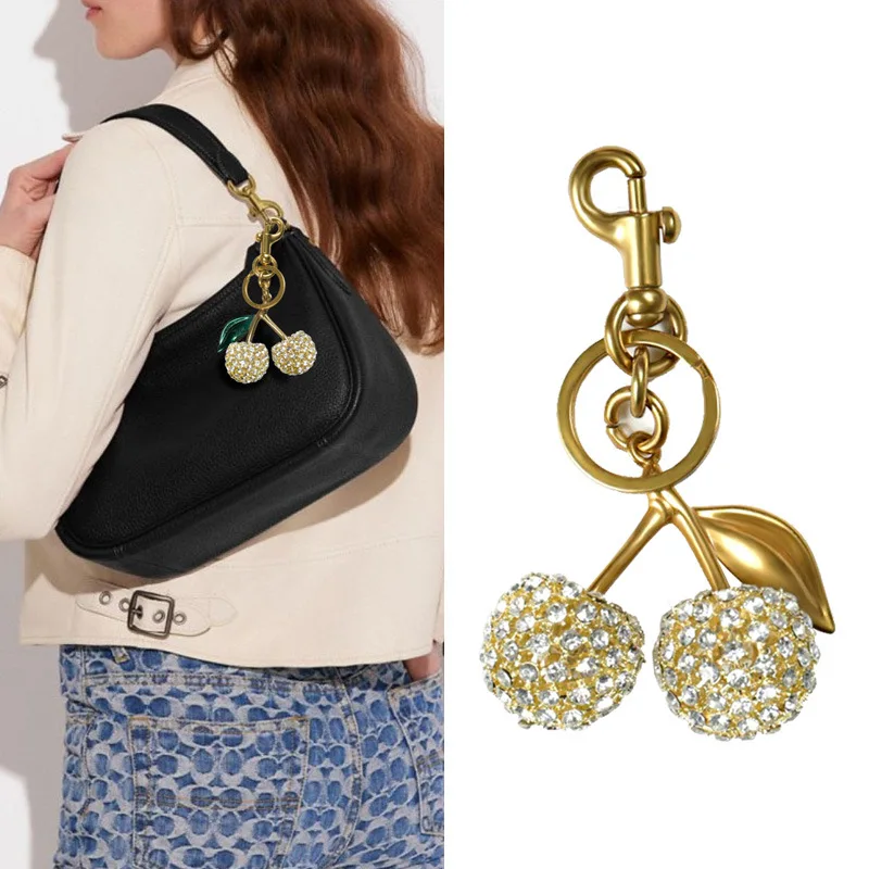 New Creative Cute Jewelry Full of Diamonds Cherry Bag Keychain Fruit Cherries Fashion Pendant Bag Parts Accessories
New Creative Cute Jewelry Full of Diamonds Cherry Bag Keychain Fruit Cherries Fashion Pendant Bag Parts Accessories