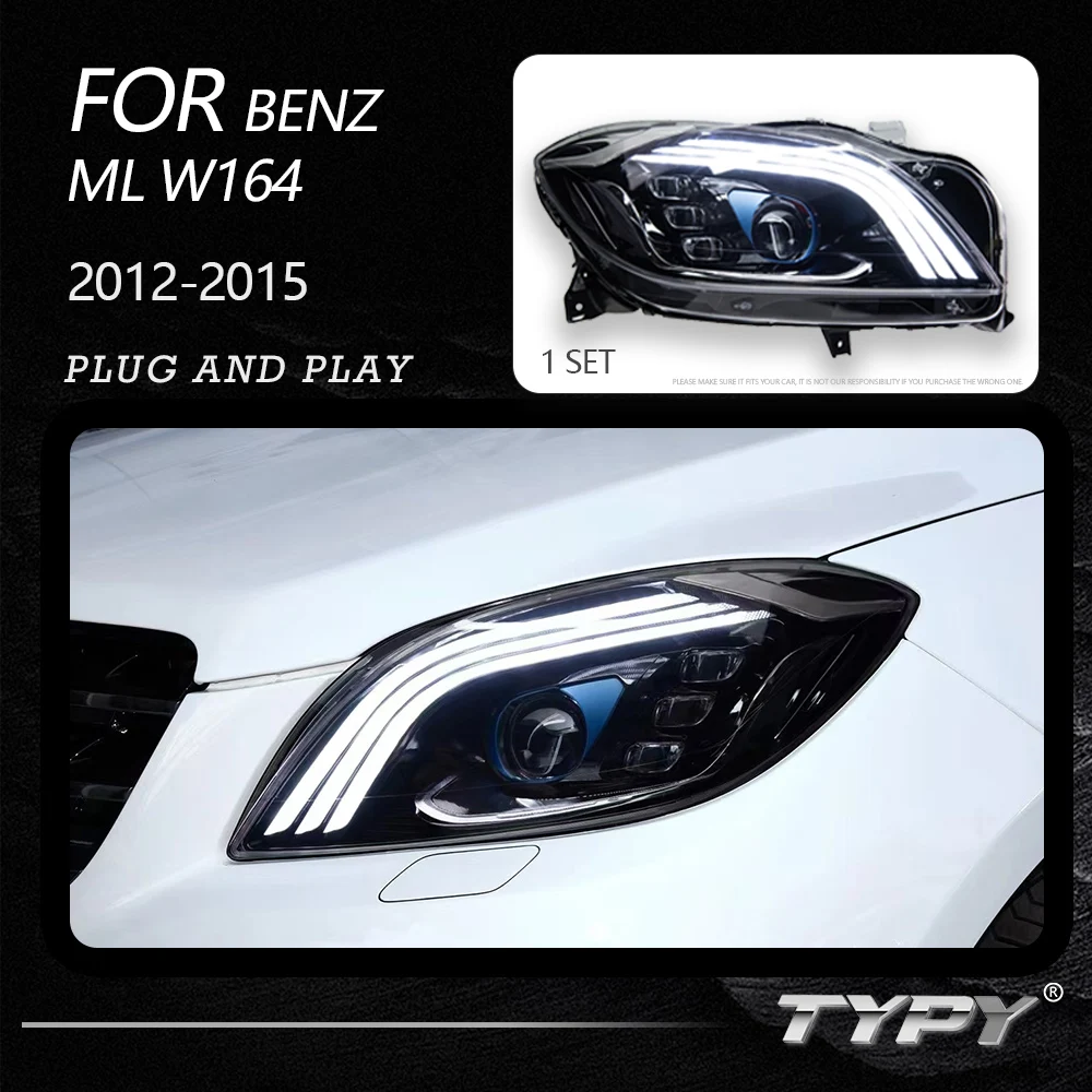TYPY Dynamic Signal Head Lamp Automotive Accessories Upgrade Modified New LED For Benz ML W164 Headlight 2012-2015
TYPY Dynamic Signal Head Lamp Automotive Accessories Upgrade Modified New LED For Benz ML W164 Headlight 2012-2015
