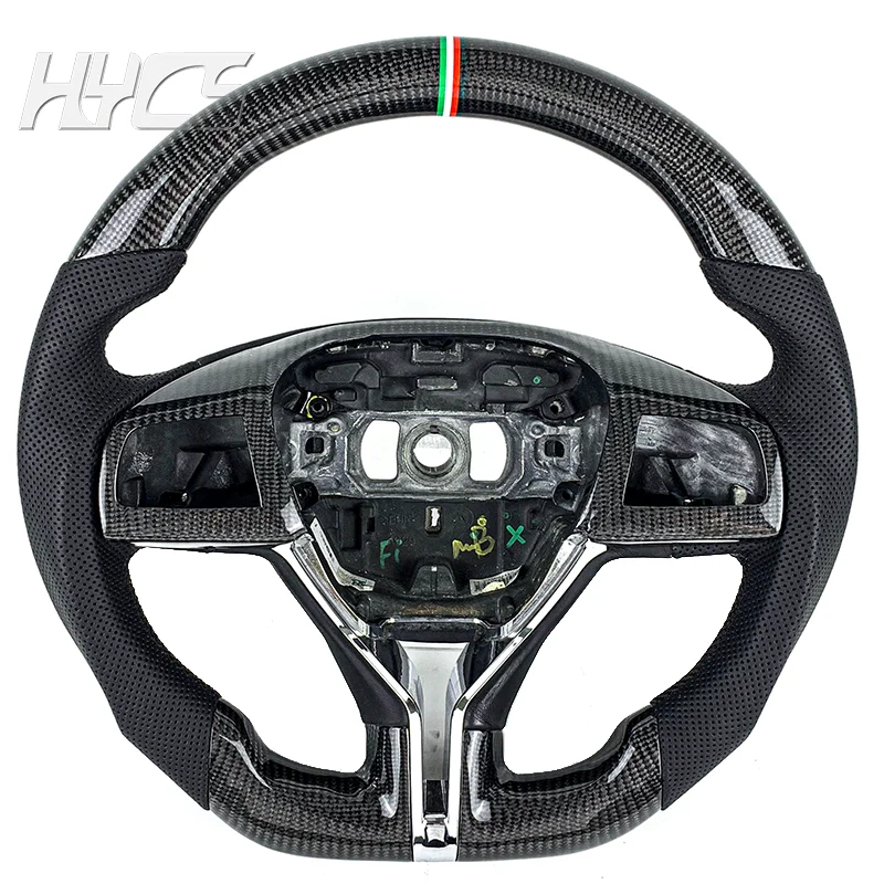 Carbon Fiber Steering Wheel Covered Leather Perforated for Maserati Quattroporte Ghibli Levante Without airbags
Carbon Fiber Steering Wheel Covered Leather Perforated for Maserati Quattroporte Ghibli Levante Without airbags