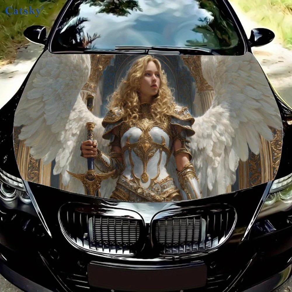 Sword - Wielding Angel Print car hood stickers, waterproof self-adhesive, scratch resistant, easy to stick, durable car PVC stic
Sword - Wielding Angel Print car hood stickers, waterproof self-adhesive, scratch resistant, easy to stick, durable car PVC stic