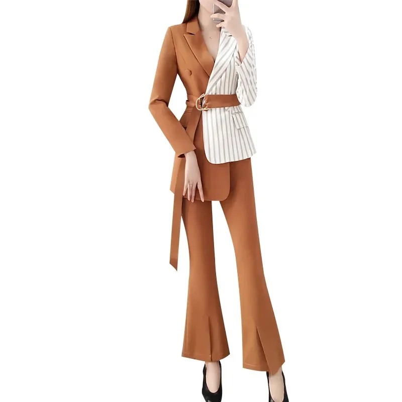 Women Two Piece Set Autumn Blazer Set 2022 New Female Long Sleeve Blazer+Wide leg Pants 2 Piece Set Ladies Pants Suit Slim
Women Two Piece Set Autumn Blazer Set 2022 New Female Long Sleeve Blazer+Wide leg Pants 2 Piece Set Ladies Pants Suit Slim
