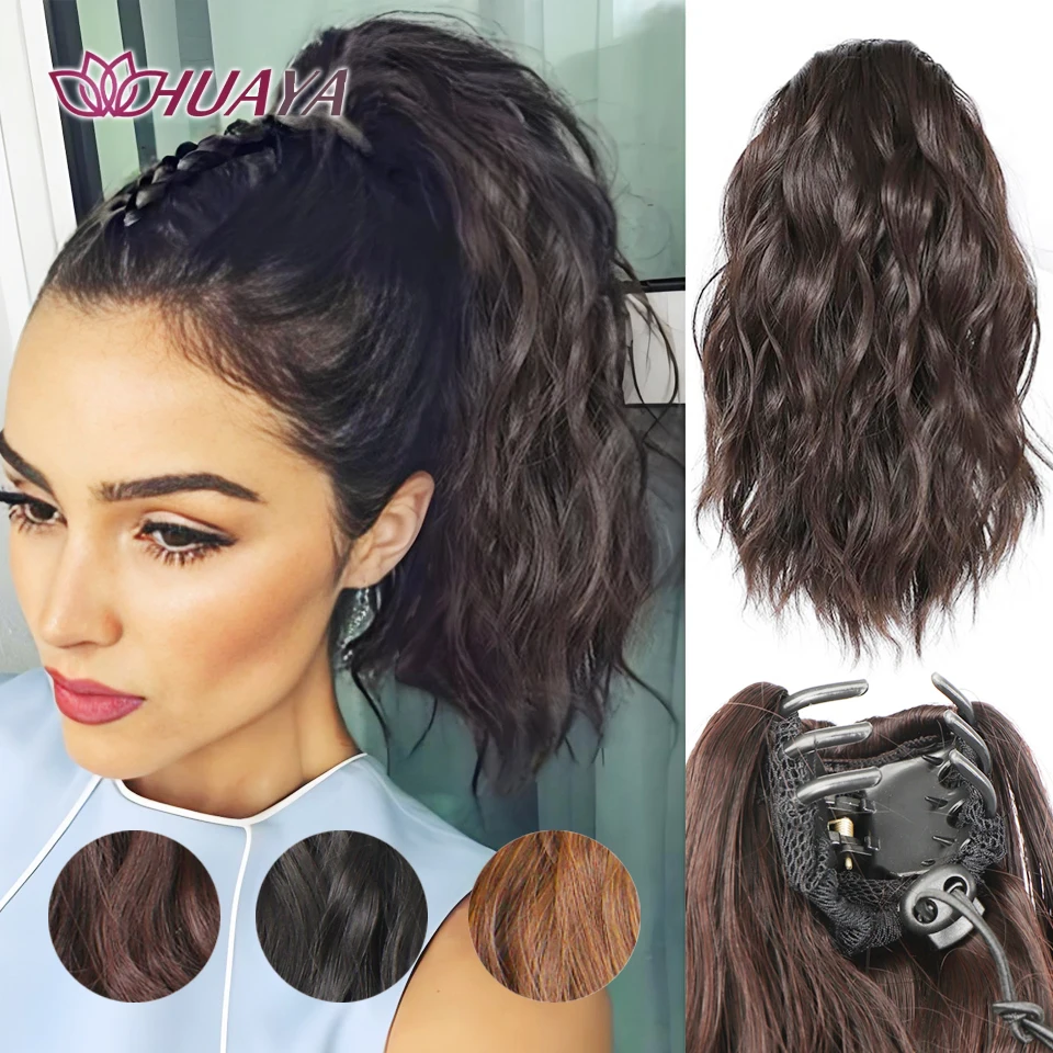 Synthetic 10Inch Ponytail Claw Clip Ponytail Extensions Short Wave Ponytail Ladies Black Brown Blonde Hair Clip for Women
Synthetic 10Inch Ponytail Claw Clip Ponytail Extensions Short Wave Ponytail Ladies Black Brown Blonde Hair Clip for Women