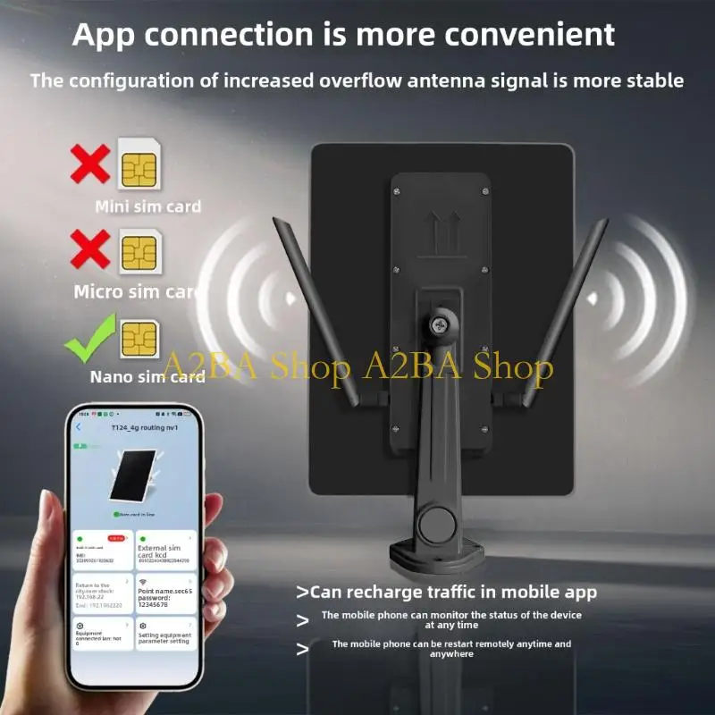 A2BA Solar Outdoor Weatherproof Wifi Extender 4G Wireless Internet WIFI Router
A2BA Solar Outdoor Weatherproof Wifi Extender 4G Wireless Internet WIFI Router
