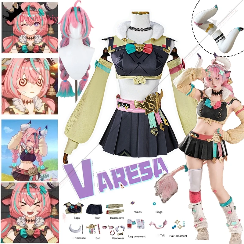 Игра GENSHIN IMPACT Varesa костюмы для косплея Xs-3xl готический парик Лолиты комплект ювелирных аксессуаров аниме вечерние ролевой костюм женский
Игра GENSHIN IMPACT Varesa костюмы для косплея Xs-3xl готический парик Лолиты комплект ювелирных аксессуаров аниме вечерние ролевой костюм женский