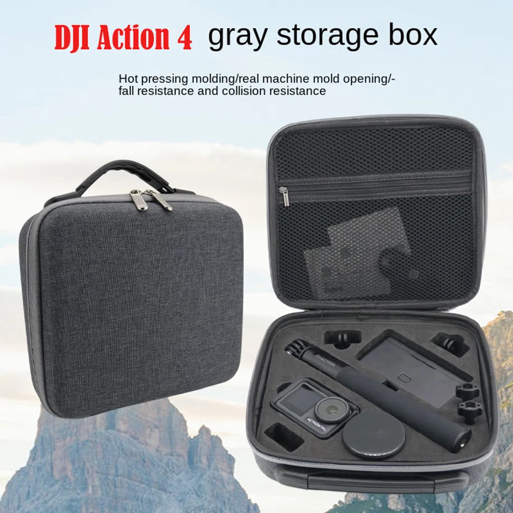 Carrying Storage Case For DJI Action 4 Handbag Storage Bag Portable Storage Box for DJI Osmo Action 4 Sports Camera Accessories
Carrying Storage Case For DJI Action 4 Handbag Storage Bag Portable Storage Box for DJI Osmo Action 4 Sports Camera Accessories