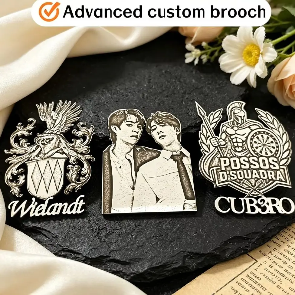Custom Photo Stainless Steel Brooch Text Image Engraved Unique Badge Souvenir Gifts Best Valentine Birthday Anniversary Present
Custom Photo Stainless Steel Brooch Text Image Engraved Unique Badge Souvenir Gifts Best Valentine Birthday Anniversary Present