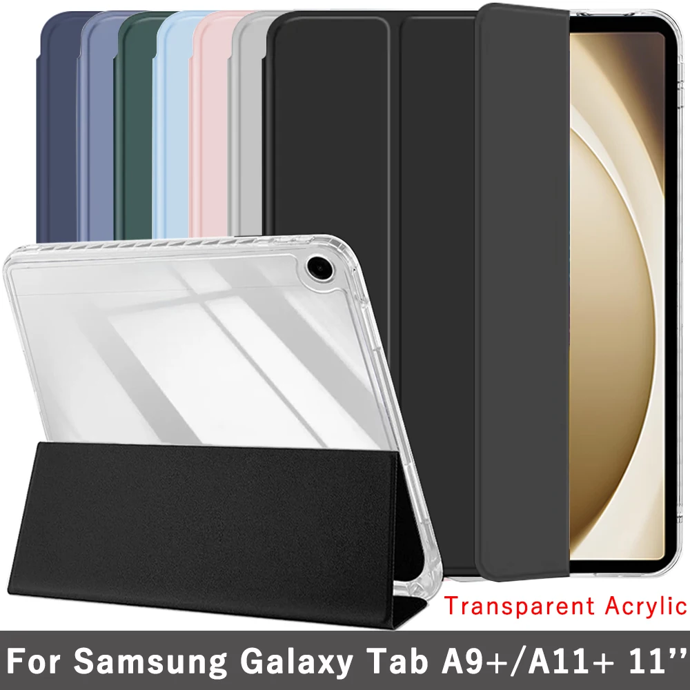Clear Crystal Tablet Case With Pen Slot For Samsung Galaxy Tab A9 A11 Plus 11'' 2023 2025 A9+ A11+ Tri-fold Magnetic Stand Cases
Clear Crystal Tablet Case With Pen Slot For Samsung Galaxy Tab A9 A11 Plus 11'' 2023 2025 A9+ A11+ Tri-fold Magnetic Stand Cases