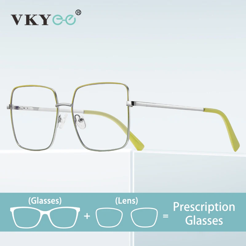 VICKY Geometric Large Frame Square Design Progressive Multifocal Photochromic Anti-blue Light Glasses Customizable Prescription 
VICKY Geometric Large Frame Square Design Progressive Multifocal Photochromic Anti-blue Light Glasses Customizable Prescription