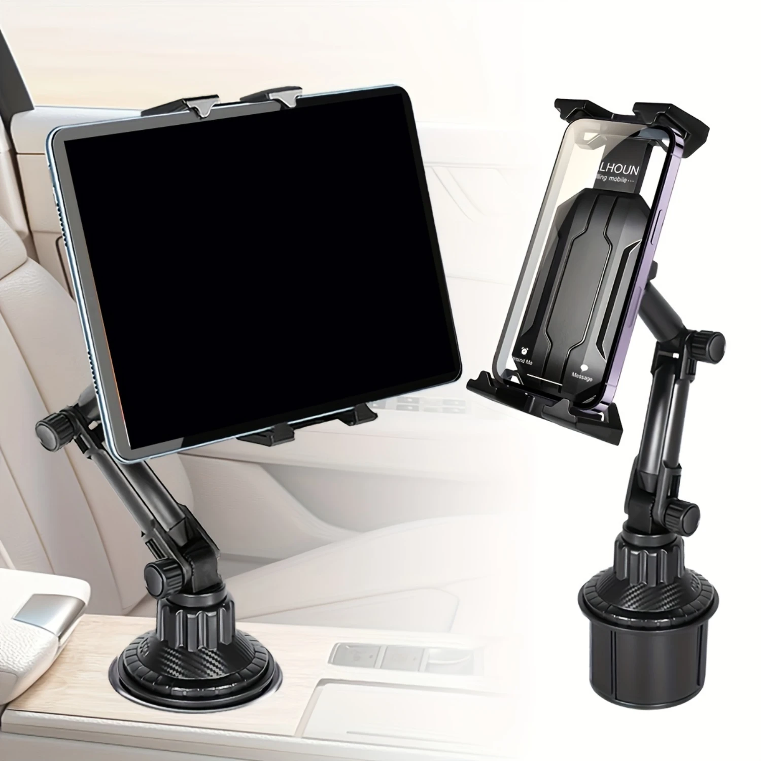 Cup Holder Tablet Mount & Phone Mount For Car, Adjustable Base Tablet Car Cradle Holder Phone Mount Compatible For Most 4-14" Ce
Cup Holder Tablet Mount & Phone Mount For Car, Adjustable Base Tablet Car Cradle Holder Phone Mount Compatible For Most 4-14" Ce