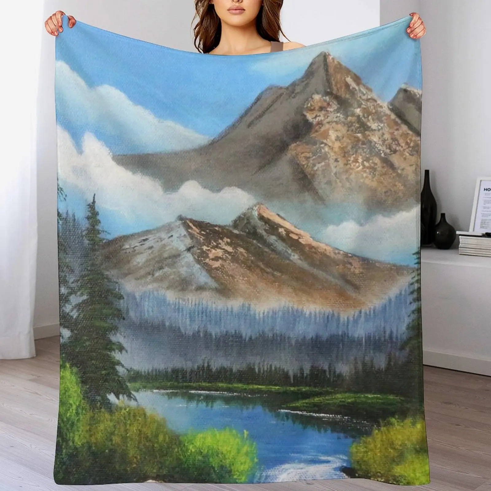 Bob Ross Inspired Landscape - Mountain Art Throw Blanket Blankets For Baby Travel Blankets
Bob Ross Inspired Landscape - Mountain Art Throw Blanket Blankets For Baby Travel Blankets