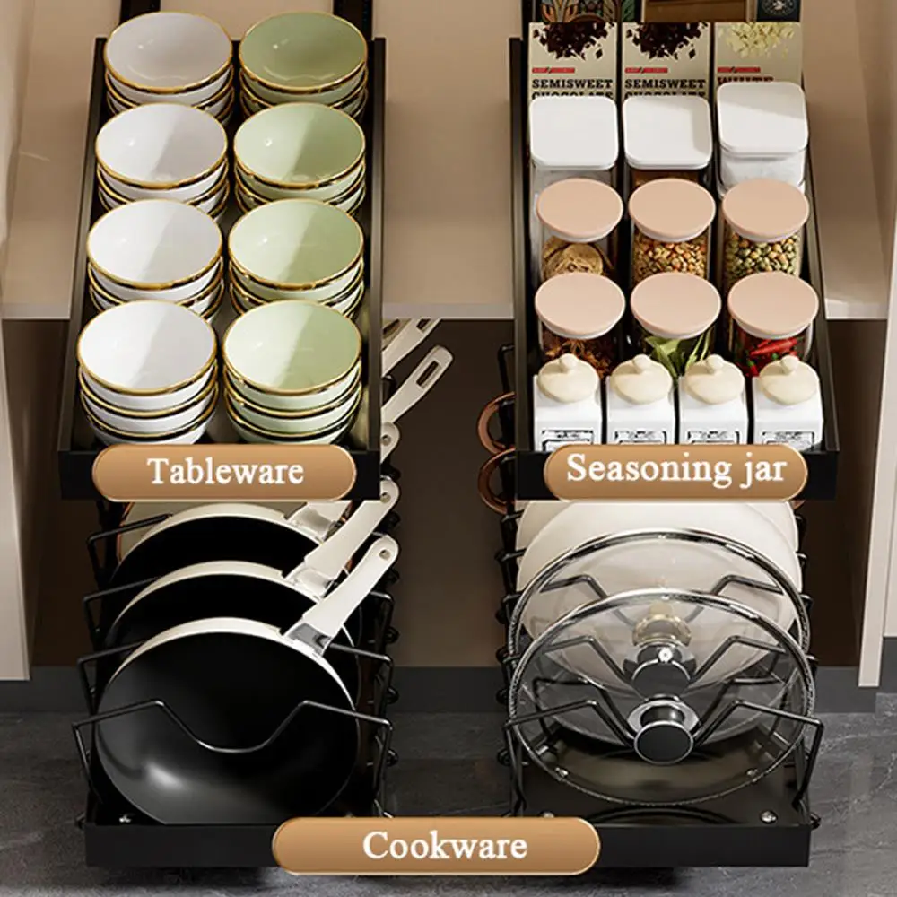 Перегородка для посуды, полка для кастрюль, подносы для шкафа, органайзер, поднос, ящик, регулируемые выдвижные стеллажи для хранения с направляющими для кухни
Перегородка для посуды, полка для кастрюль, подносы для шкафа, органайзер, поднос, ящик, регулируемые выдвижные стеллажи для хранения с направляющими для кухни