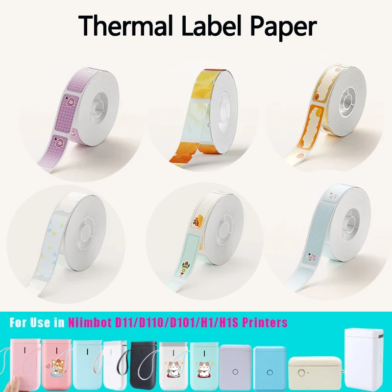 Niimbot D110/D11/D101/H1S/H1 бумага для печати этикеток цветные самоклеящиеся наклейки с именами термочувствительные водонепроницаемые ценники
Niimbot D110/D11/D101/H1S/H1 бумага для печати этикеток цветные самоклеящиеся наклейки с именами термочувствительные водонепроницаемые ценники