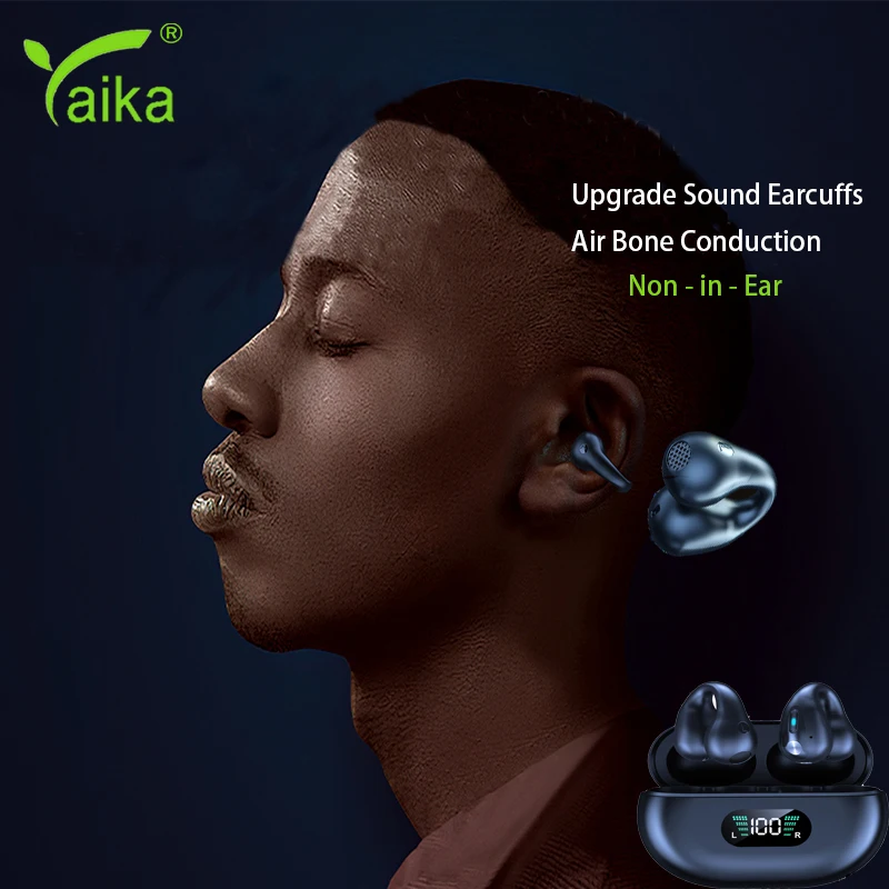 Tws Pro For Sound Earcuffs Wireless Earphone Air Clip Bone Conduction Bluetooth Ear Hook Earbuds Sport Headset 5.3 Earring
Tws Pro For Sound Earcuffs Wireless Earphone Air Clip Bone Conduction Bluetooth Ear Hook Earbuds Sport Headset 5.3 Earring