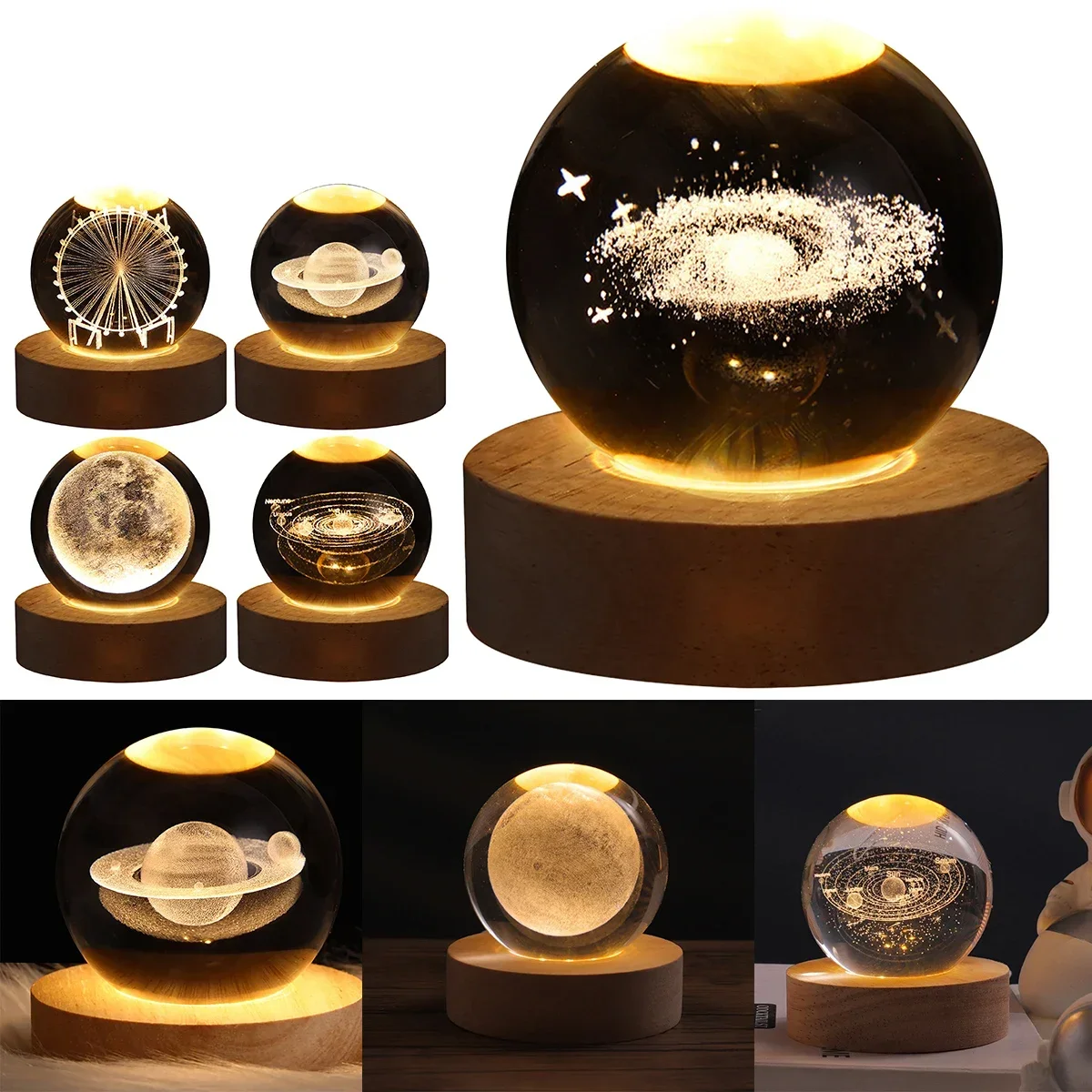 Astronomy Crystal Lights Glowing Planetary Galaxy Astronaut Ball Night Lights Bedside Light Ramadan Decoration Mood light
Astronomy Crystal Lights Glowing Planetary Galaxy Astronaut Ball Night Lights Bedside Light Ramadan Decoration Mood light