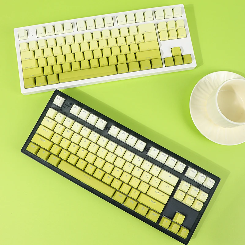 Gradient Clear Lemon Keycaps PBT Side Top Backlit Keycap OEM Profile For Cherry MX Switch Mechanical Keyboard Accessories
Gradient Clear Lemon Keycaps PBT Side Top Backlit Keycap OEM Profile For Cherry MX Switch Mechanical Keyboard Accessories
