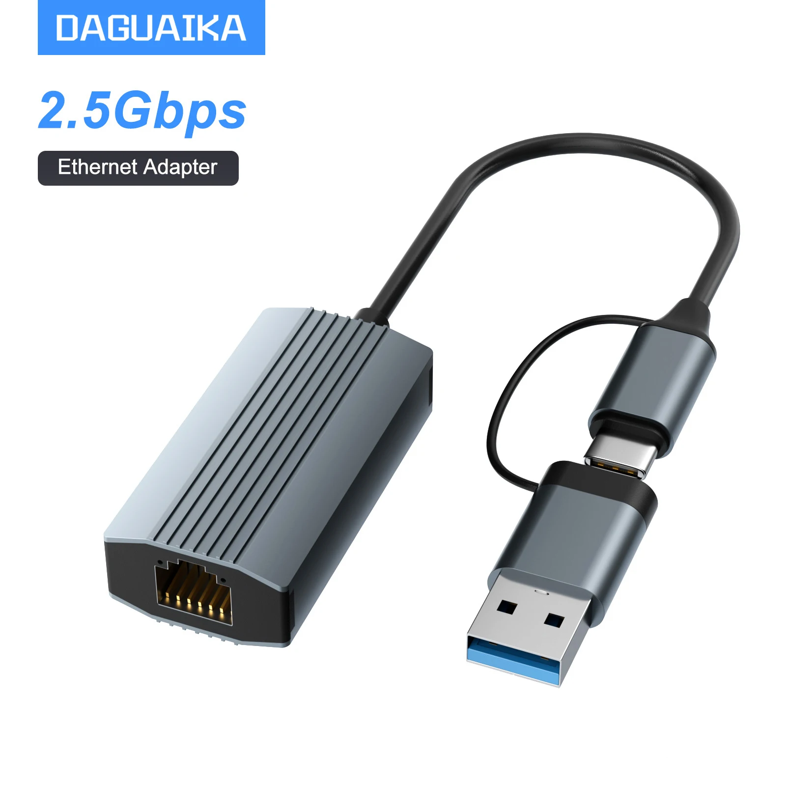 USB-адаптер Ethernet 2,5G 2500 Мбит/с Сетевая карта USB3.0 для портативных ПК NAS-сервер Windows Mac OS Интернет-адаптер USB-A/C
USB-адаптер Ethernet 2,5G 2500 Мбит/с Сетевая карта USB3.0 для портативных ПК NAS-сервер Windows Mac OS Интернет-адаптер USB-A/C