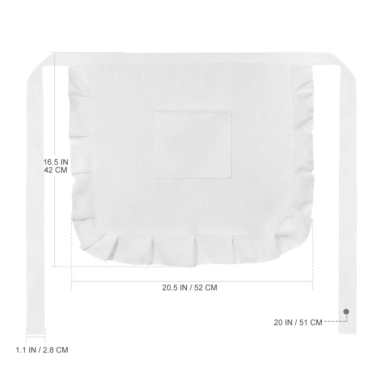 Half Waist Apron Cute Floral Short Kitchen Serving Women Adjustable Maid Costume Polyester Material Pocket Design
Half Waist Apron Cute Floral Short Kitchen Serving Women Adjustable Maid Costume Polyester Material Pocket Design
