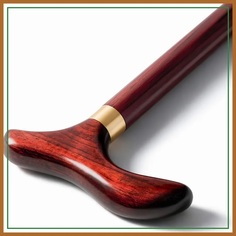 Solid Wood Walking Cane, Derby Handle, 37 Inch, with Wrist Strap and 2 Tips
Solid Wood Walking Cane, Derby Handle, 37 Inch, with Wrist Strap and 2 Tips