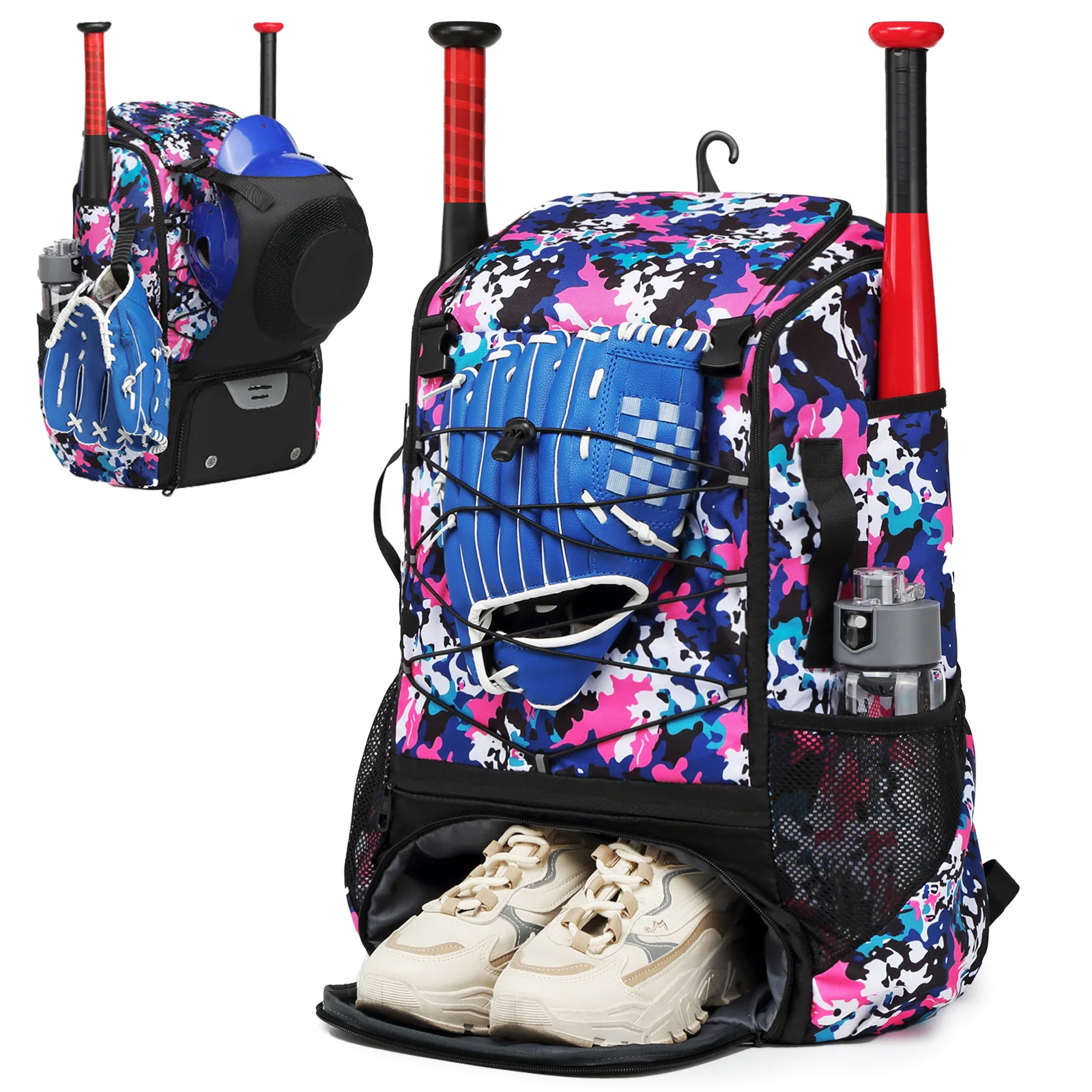 Multi functional sports bag American baseball backpack softball equipment backpacks large capacity portable dry wet separation
Multi functional sports bag American baseball backpack softball equipment backpacks large capacity portable dry wet separation