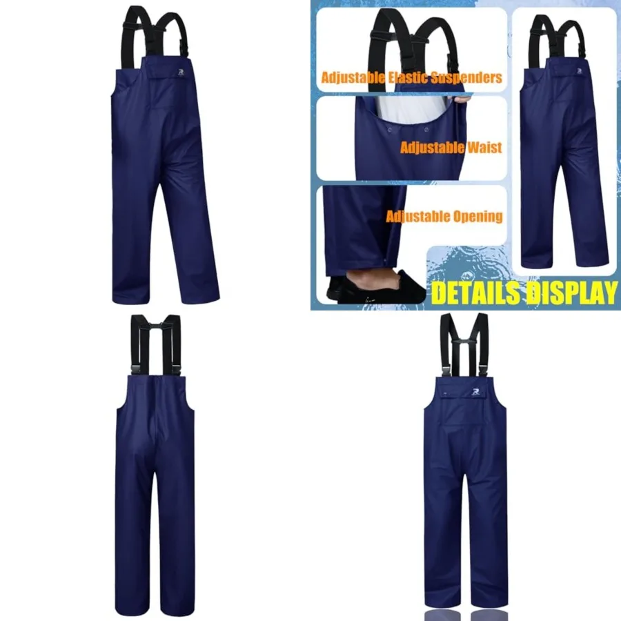 RainRider Rain Pants for Men Women Waterproof Rain Gear Bib Overalls Trousers for Fishing Hunting
RainRider Rain Pants for Men Women Waterproof Rain Gear Bib Overalls Trousers for Fishing Hunting