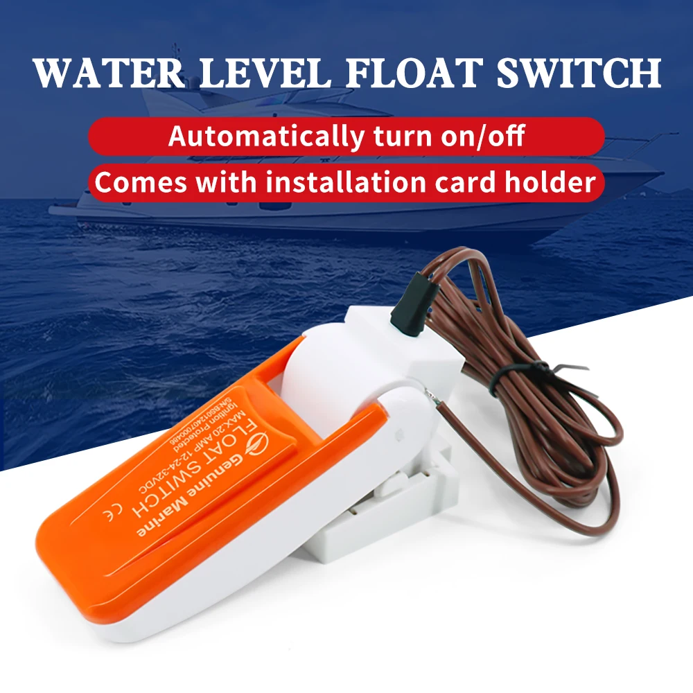 Genuine Marine Accessories Full-Automatic Plastic Floating Switch for Yachts and Fishing Boats Compatible with both 12V and 24V
Genuine Marine Accessories Full-Automatic Plastic Floating Switch for Yachts and Fishing Boats Compatible with both 12V and 24V