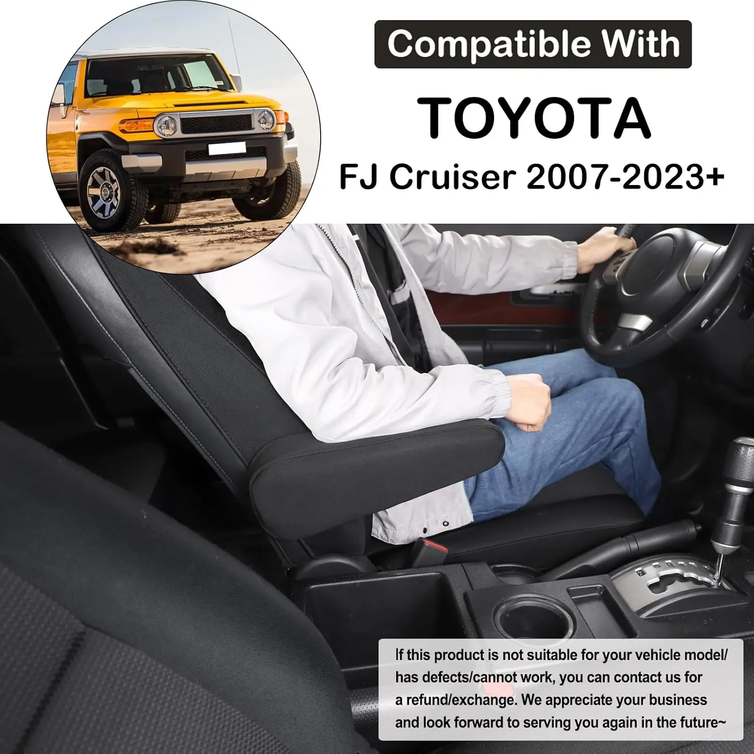 Leather Black Car Seat Armrest Protector Cover Case For Toyota FJ Cruiser 2007-2021 Seat Handrest Cover Car Accessories
Leather Black Car Seat Armrest Protector Cover Case For Toyota FJ Cruiser 2007-2021 Seat Handrest Cover Car Accessories