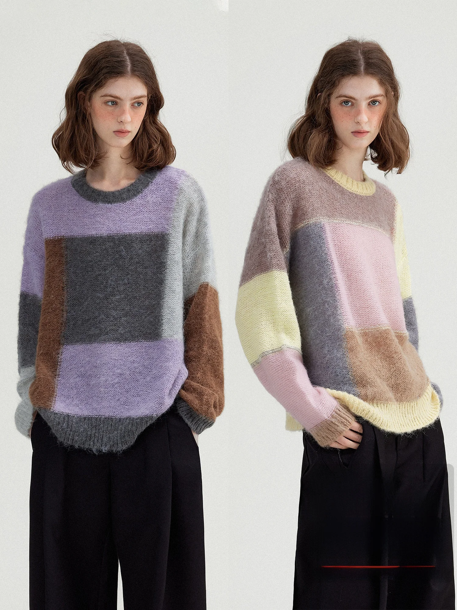 Warm Cozy round Neck Knitted Sweater Women's Alpaca Wool Vintage Weave Feel Spring Color Palette LetM Commute Style Loose Fit
Warm Cozy round Neck Knitted Sweater Women's Alpaca Wool Vintage Weave Feel Spring Color Palette LetM Commute Style Loose Fit