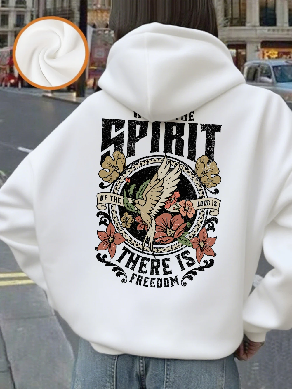 Where The Spirit There Is Freedom Printed Hoodie Women Winter Fleece Warm Sweatshirt Basics Pocket Pullover Casual Loose Clothes
Where The Spirit There Is Freedom Printed Hoodie Women Winter Fleece Warm Sweatshirt Basics Pocket Pullover Casual Loose Clothes