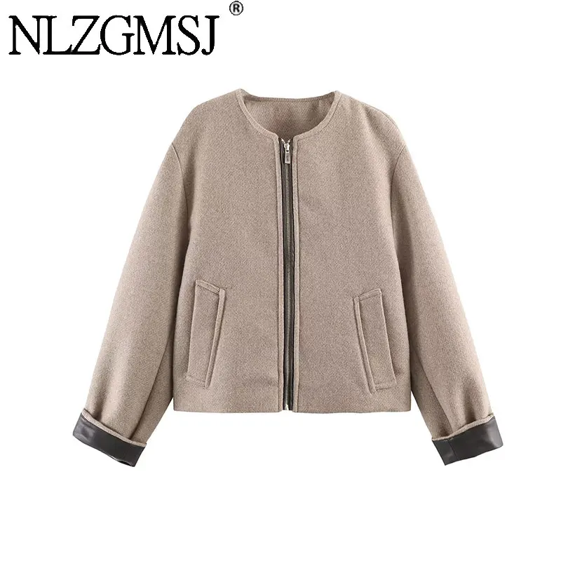 Nlzgmsj 2026 Spring Women's Splicing Sleeves Jacket New Long Sleeve Zipper Jackets for Women Streetwear Causal Coats
Nlzgmsj 2026 Spring Women's Splicing Sleeves Jacket New Long Sleeve Zipper Jackets for Women Streetwear Causal Coats