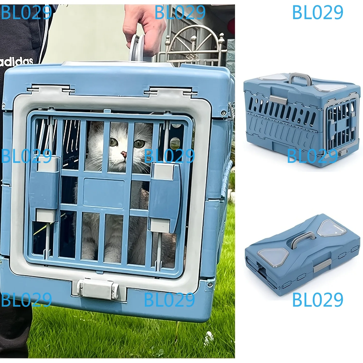 2 DoorsPortable Durable Collapsible Hard Sided Pet Crate
2 DoorsPortable Durable Collapsible Hard Sided Pet Crate