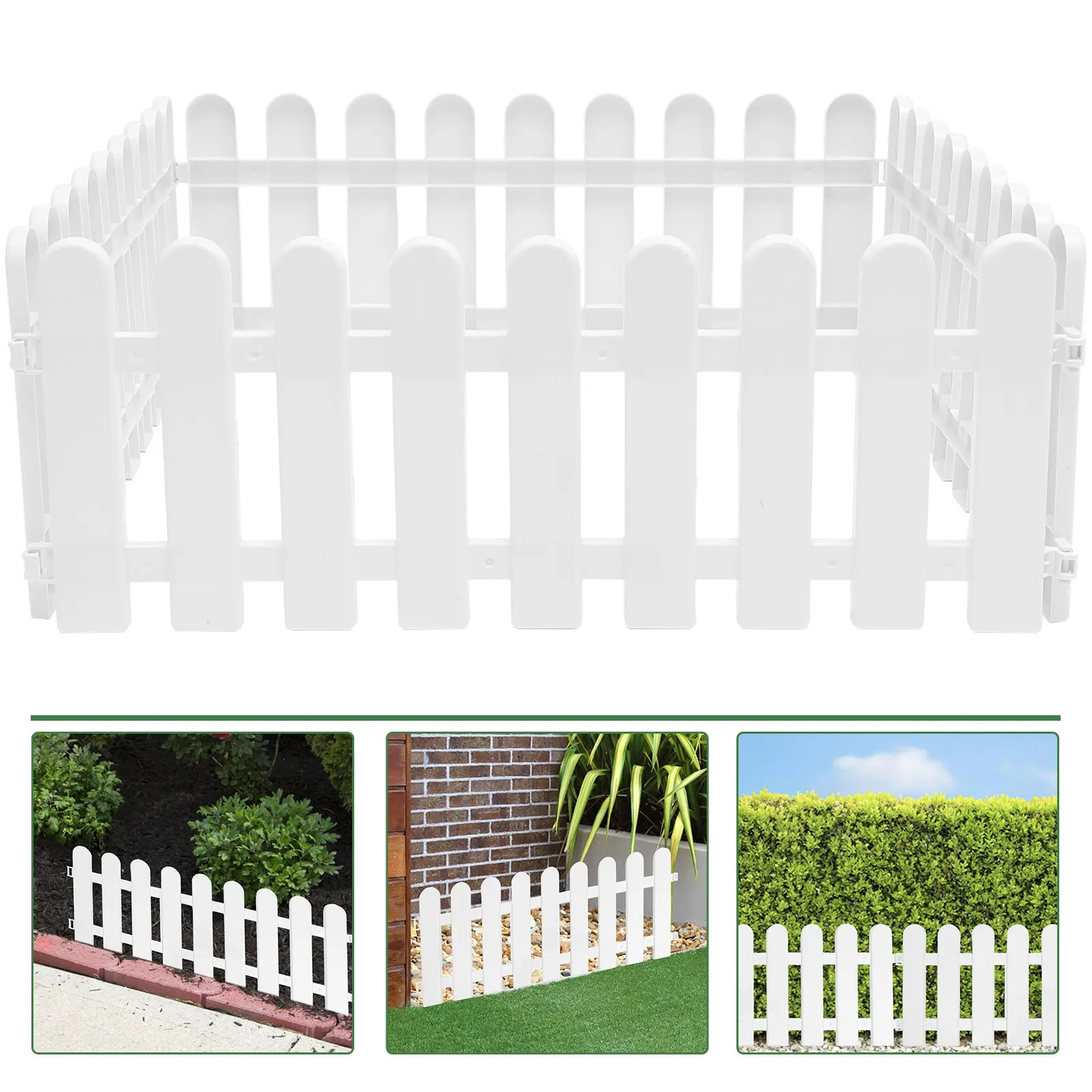 4Pcs White Plastic Garden Edging Border for Lawn Protection Grass Edge Control Gravel Stone Retention Decorative Landscape Fence
4Pcs White Plastic Garden Edging Border for Lawn Protection Grass Edge Control Gravel Stone Retention Decorative Landscape Fence