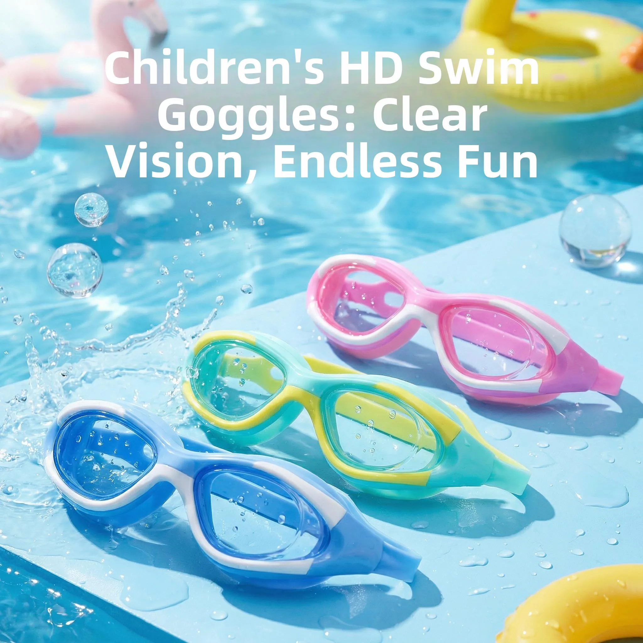 Adjustable Children's Swimming Goggles Unisex Diving Glasses High Definition Waterproof Anti-Fog with Protective Strap
Adjustable Children's Swimming Goggles Unisex Diving Glasses High Definition Waterproof Anti-Fog with Protective Strap