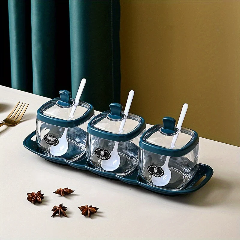 Kitchen Light Luxury Salt and Seasoning Box Set - Plastic Seasoning Bottle and Salt Shaker Combination
Kitchen Light Luxury Salt and Seasoning Box Set - Plastic Seasoning Bottle and Salt Shaker Combination