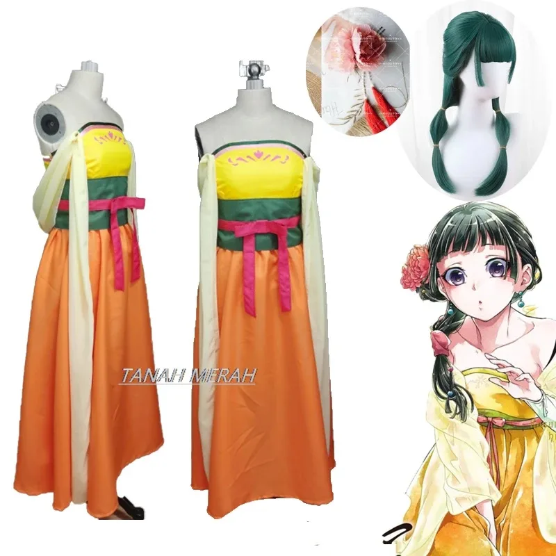asdh8@Maomao cosplay Apothecary Diaries Clothing Yellow Tube Dress mao Anime Costume Halloween Event Party F
asdh8@Maomao cosplay Apothecary Diaries Clothing Yellow Tube Dress mao Anime Costume Halloween Event Party F