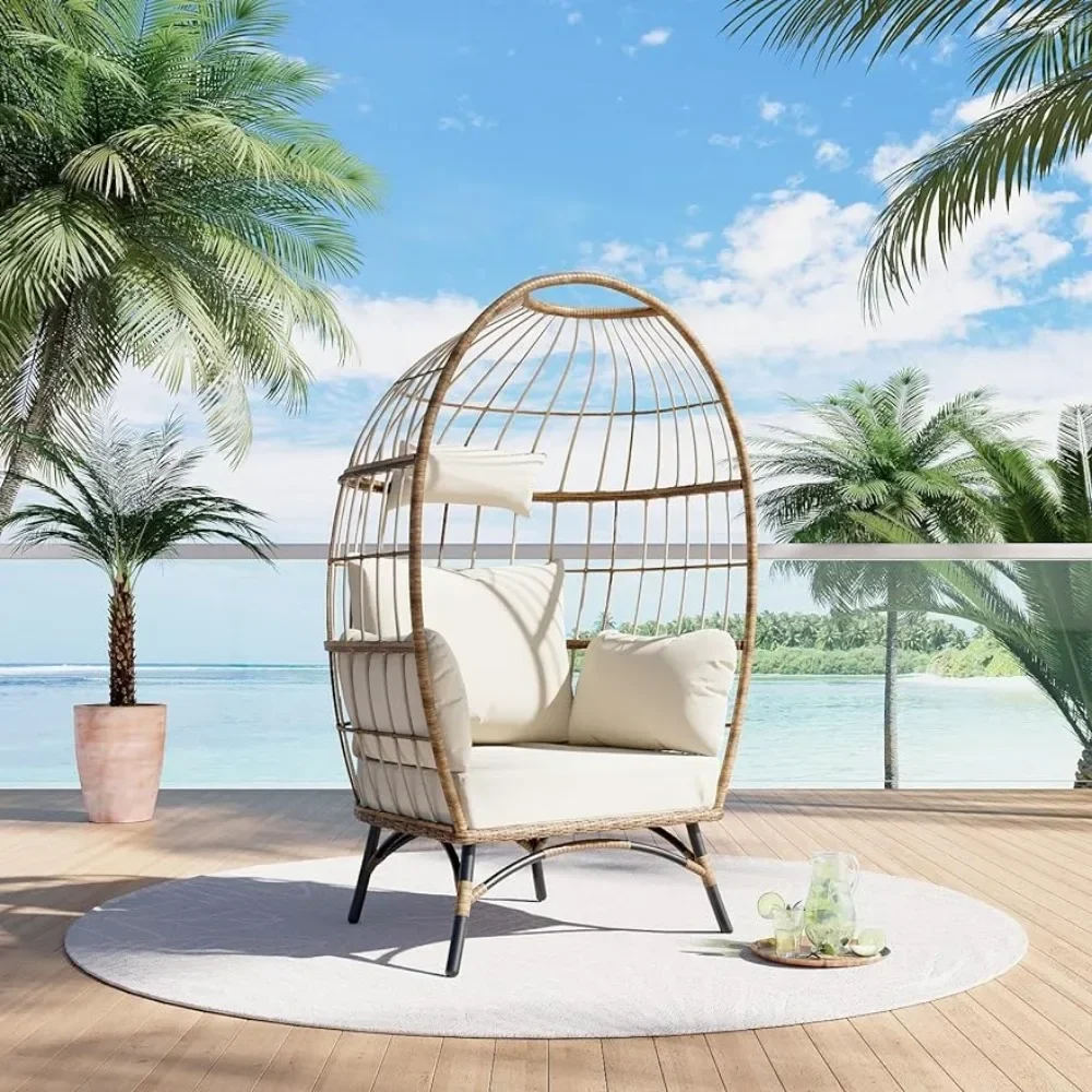 Garden chair, wicker egg chair, rattan chair in brown, outdoor terrace porch lounge, garden chair,
Garden chair, wicker egg chair, rattan chair in brown, outdoor terrace porch lounge, garden chair,