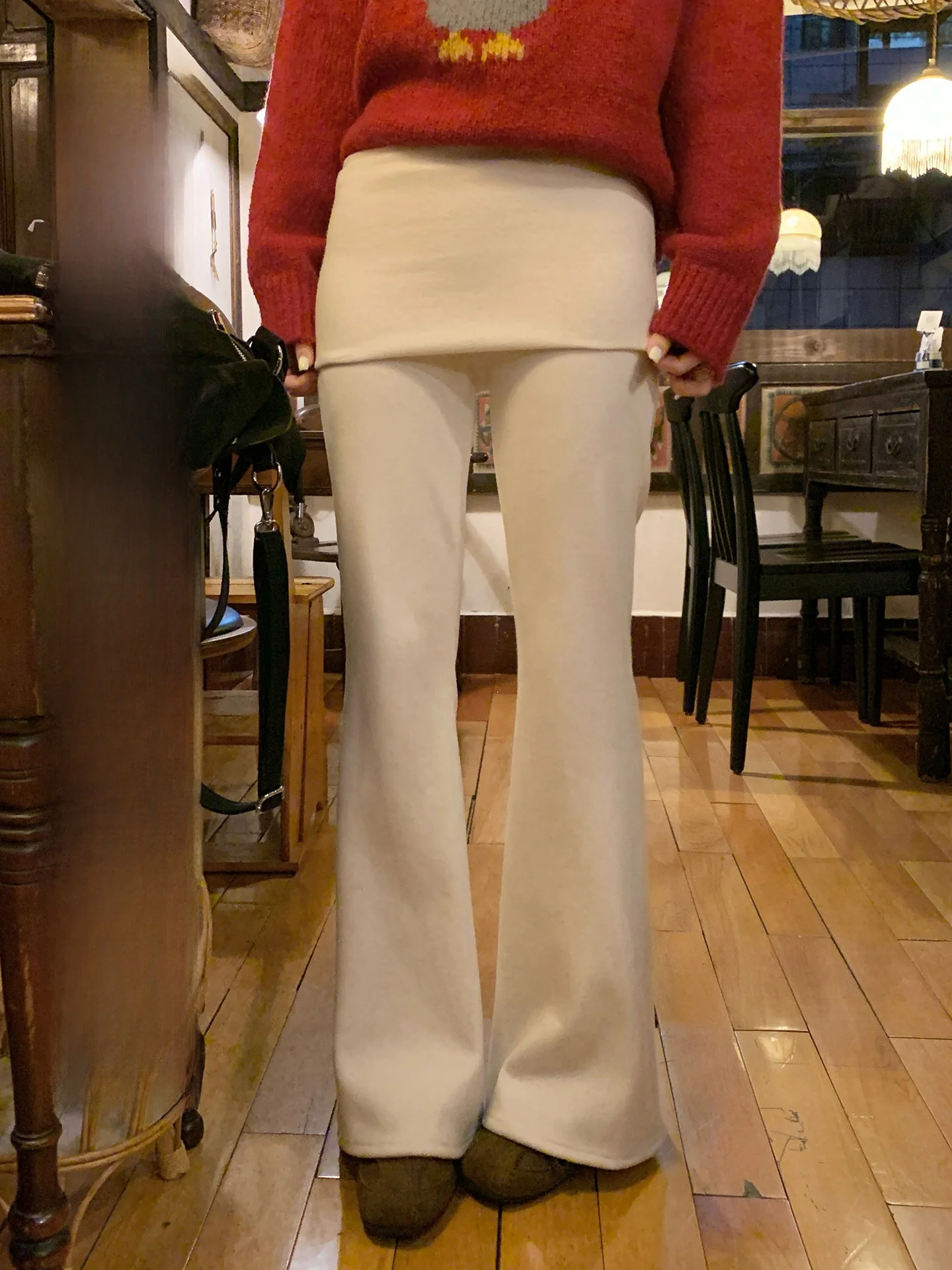 High Waist Fce Lined Wide Leg Pants Women's Faion Leggy Design Casual Loose Fit Trousers Micro Flared Comfortable Pants
High Waist Fce Lined Wide Leg Pants Women's Faion Leggy Design Casual Loose Fit Trousers Micro Flared Comfortable Pants